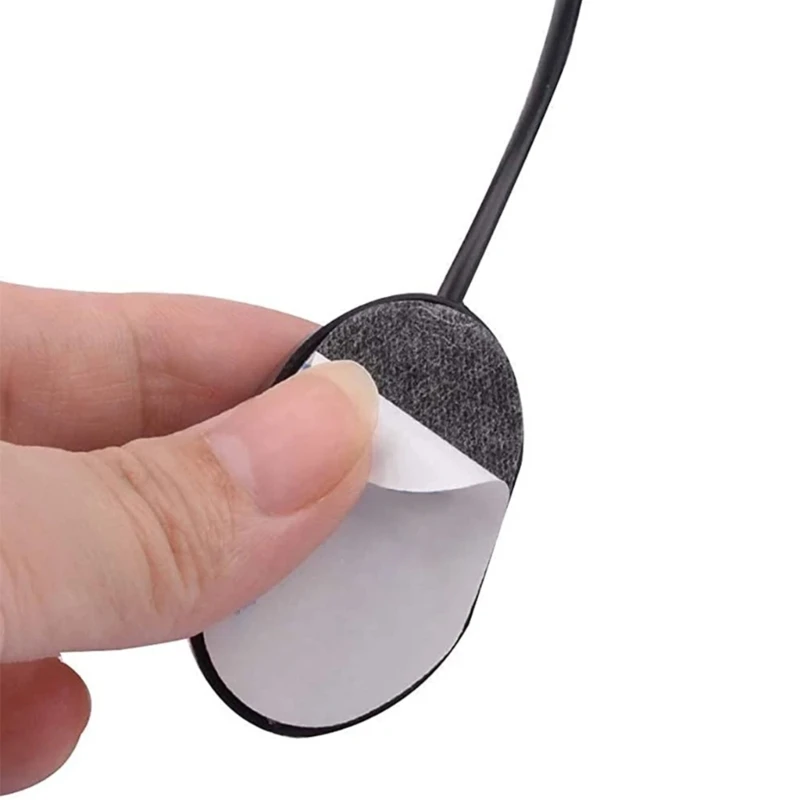 ميكروفون سلكي صغير للسيارة ، صوت صوت ستيريو ، حر اليدين ، مشغل راديو دي في دي ، نوع لاصق ، ميكروفون ، 3.5 مللي متر