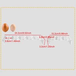 6/10 Holes Egg Storage Container Refrigerator Holder For Fridge Tray Box Platter Case Rack Display Organisers Stackable