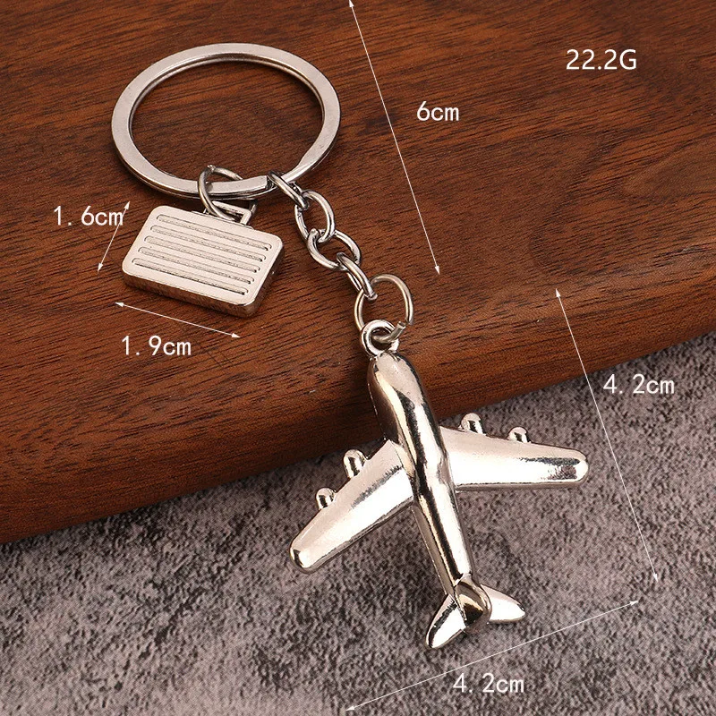 Men's Car Bag KeyRing Airplane Model Fighter Toy - Fashion Travel Gift Keychains for Aviation Enthusiasts