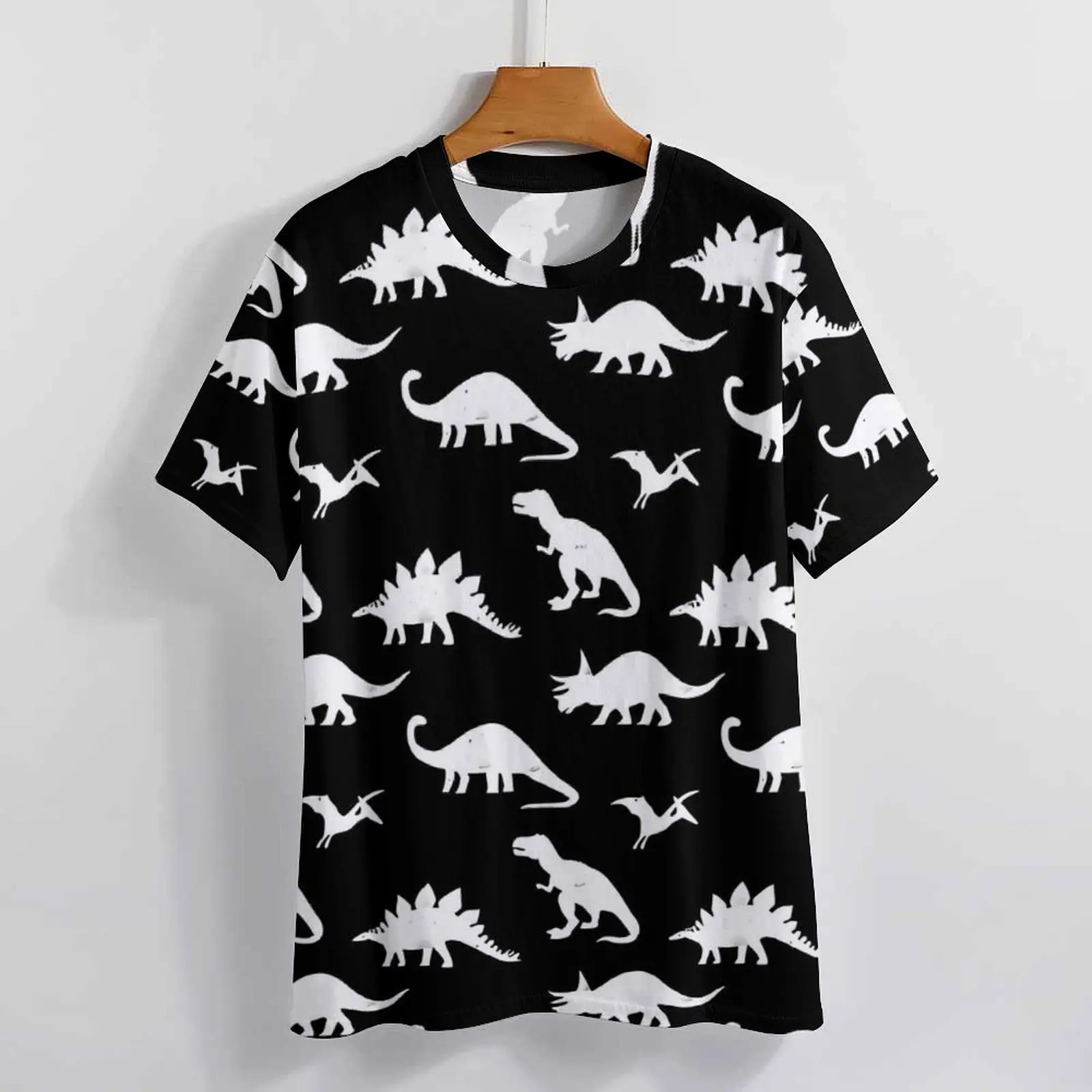Dinosaurs T Shirt O Neck Cute Animal Big Size T-Shirts Short Sleeve Basic Tees Female Summer Funny Custom Tops