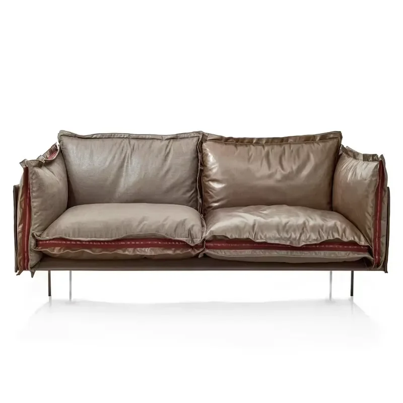 Customizable Living Room Leather Sofa Set Living Room Dark Color Cover Style Packing Modern Sofa