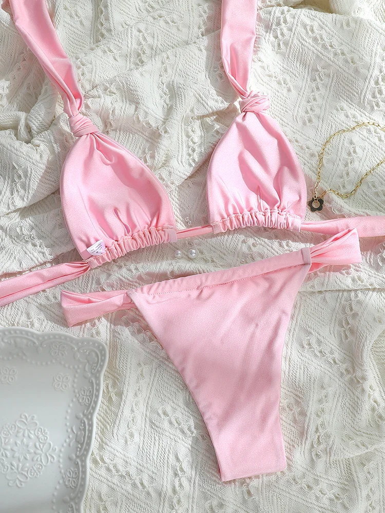 Miyouj Bikini-Set 2026 Badeanzug für Damen, sexy Bikinis, Bandage, Bademode, Dreieck, Biquini, Sommer-Badeanzug – Detail 14