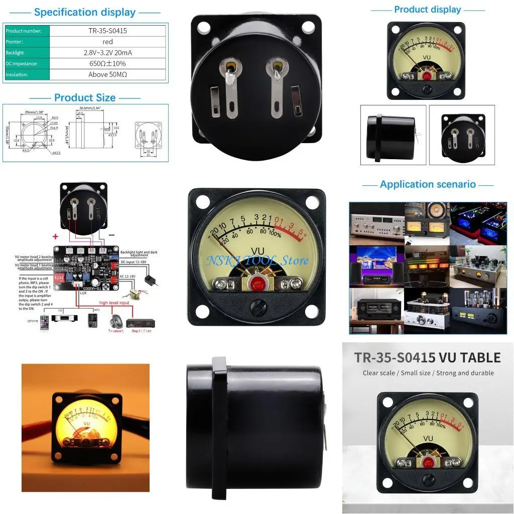 

L8RC Upgrade Level Amp- with Driver Board VU Panel Meter Compact- VU Meter Baklight