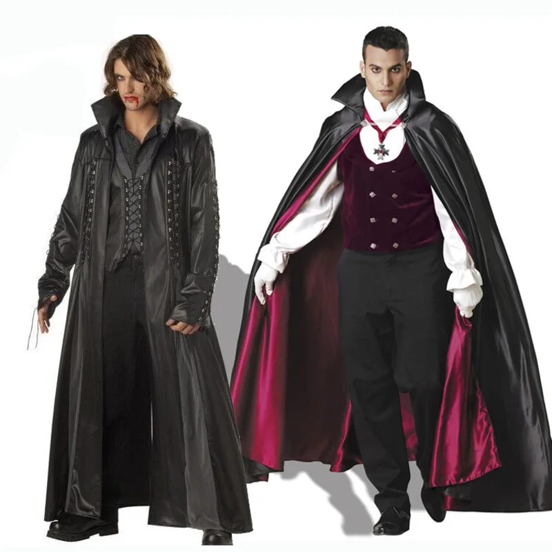 

Костюмы на Хэллоуин, мужской костюм графика вампира, костюм для косплея на Хэллоуин, маскарадный костюм демона для выступления