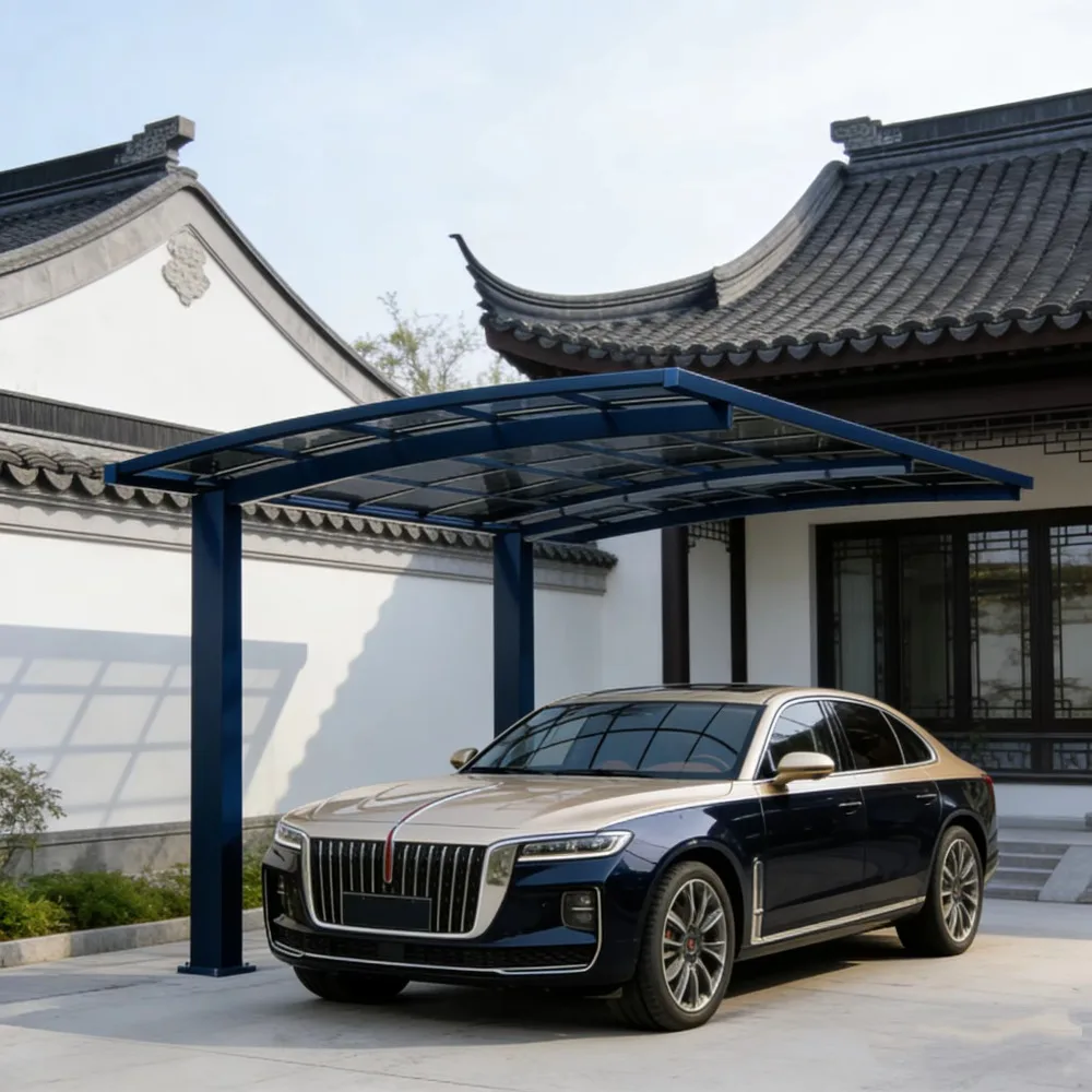 Sturdy Metal Carport with Aluminum Frame Durable Parking Shelter for Commercial & Residential Use Heavy Duty Outdoor Car Garage