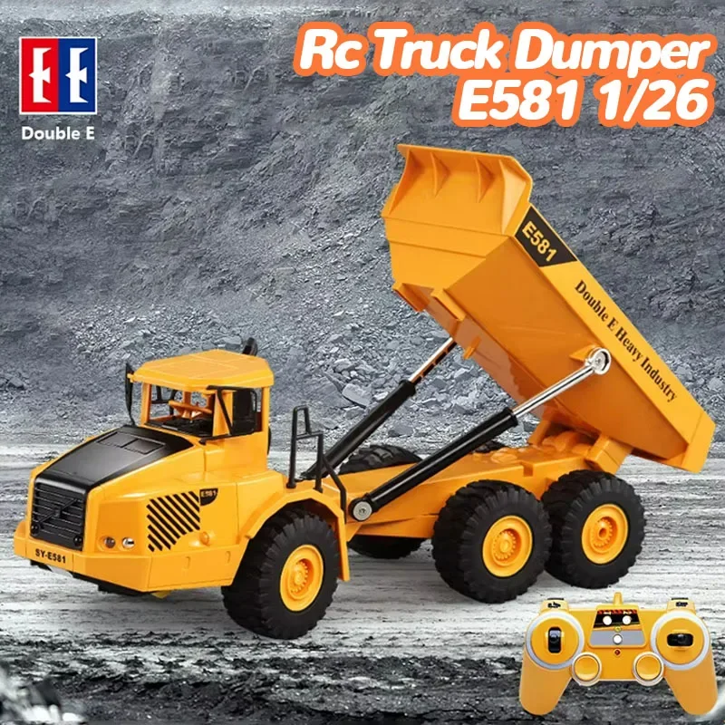 

Double E Rc Truck Dumper E581 1/26 Excavator Crawler2.4G Radio Controlled Car Engineering Vehicle Tractor Toys for Boy Gift