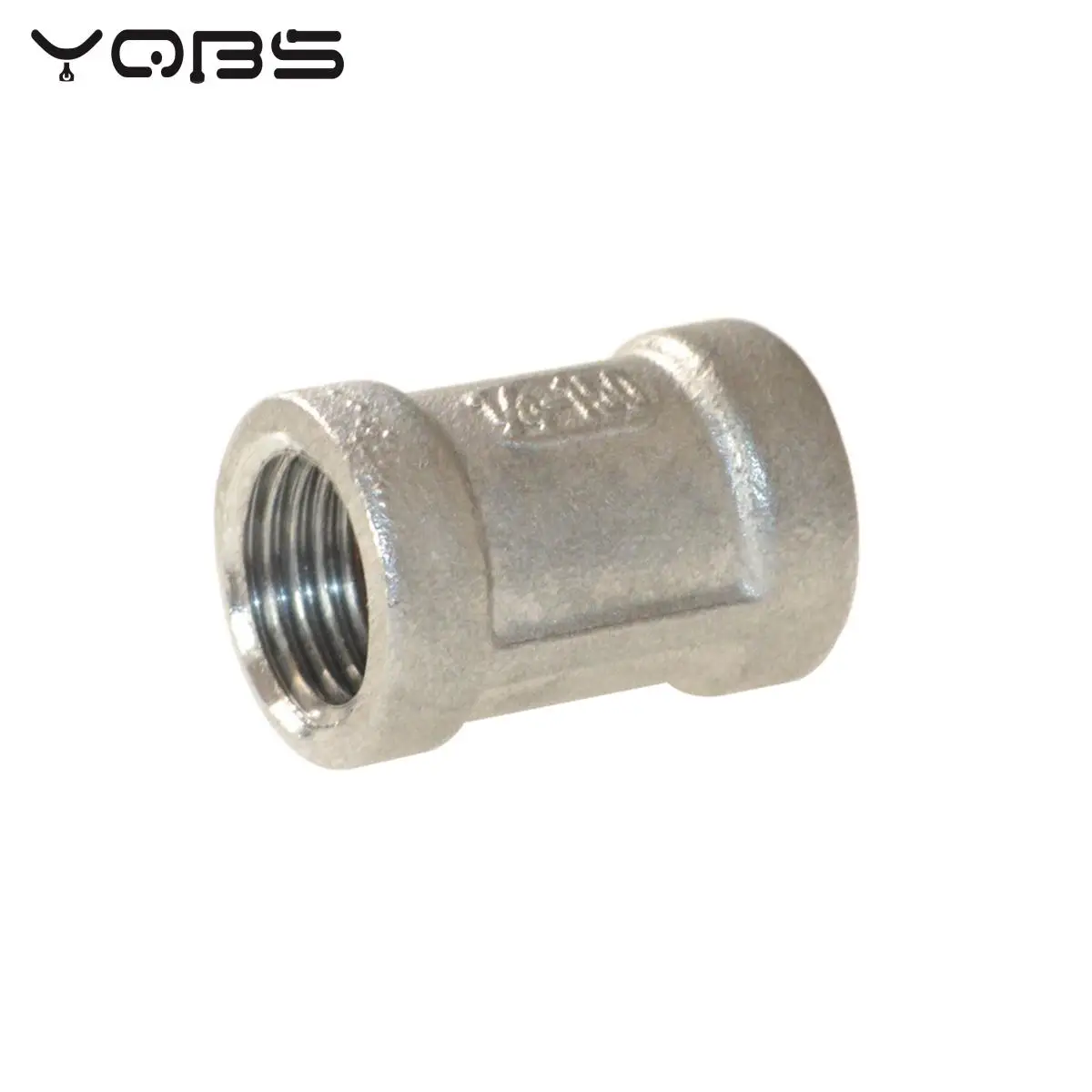 Yqbs 304 conector de conexão de tubo, encaixes retos de aço inoxidável fêmea