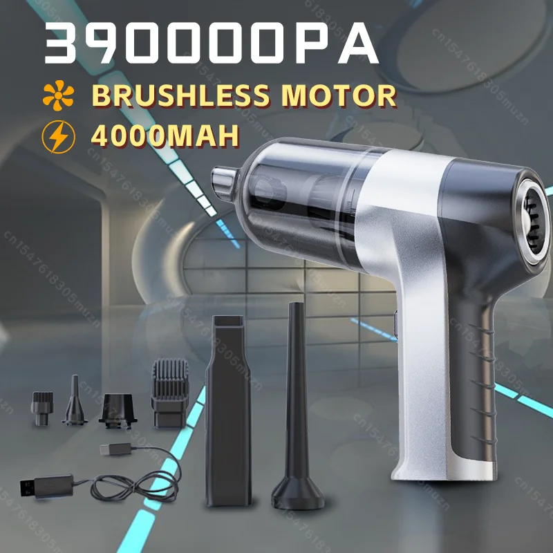 

Car Vacuum Cleaner 4 in1Wireless Vacuum Cleaner Duster Handheld Vacuum Pump For Home Portable Cordless StrongSuction Car Cleaner