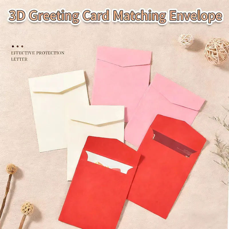 

50 шт. конвертов из крафт-бумаги, красно-розовые, 142x105 мм, для свадебных приглашений, деловых нужд, открыток, подарочной упаковки, хранения, канцелярских товаров