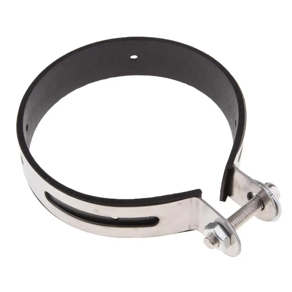 Motorrad Auspuff Schall dämpfer Klemme feste Ring halterung 110mm Abrazadera de Tubo de Escape Tuyau d'Echappement