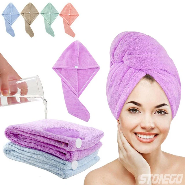Ręcznik do włosów Szybkoschnący ręcznik do włosów Superchłonny ręcznik z mikrofibry Coral Velvet do suszenia włosów Szybkoschnący turban do włosów