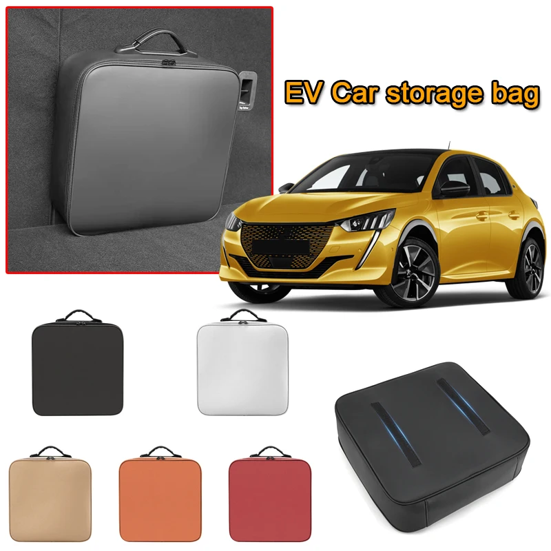 

Ящик для хранения автомобильного зарядного кабеля для электромобиля, сумка для переноски кабелей для зарядного устройства для Peugeot E-208 E-308 E-408 E-2008 E-3008 E-5008