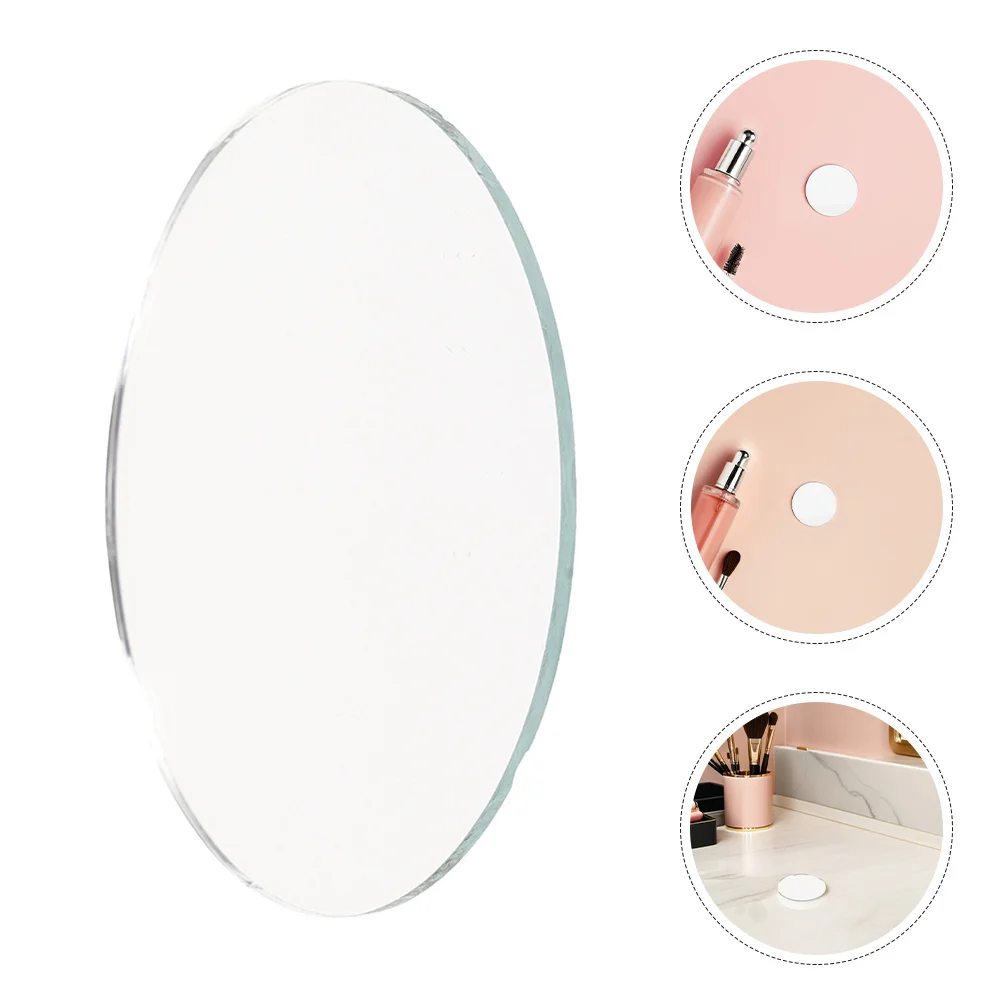 

20Pcs Round Glass Mirror Tiles Frameless DIY Craft Projects Clear Reflection Makeup Accessories Home Decor DIY Mirror