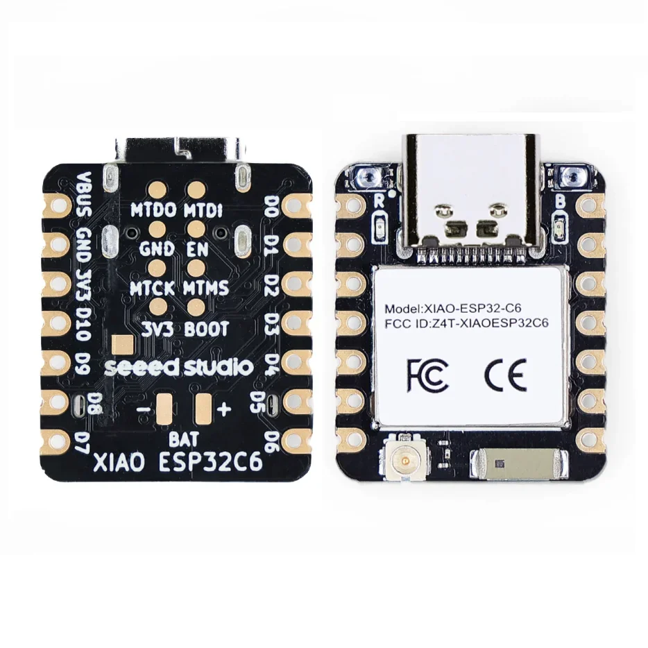 

XIAO ESP32C6 Compact Development Board 2.4GHz Wi-Fi6/BLE5.0/Zigbee and Thread Bluetooth development board compatible