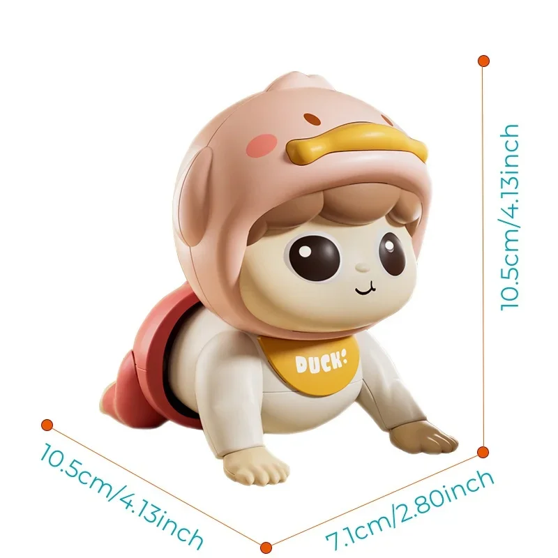 ของเล่นเด็กคลานมีเสียง ตุ๊กตาเด็กไฟฟ้าสำหรับเด็กวัยหัดเดิน ฝึกการปีนป่าย ของเล่นเสริมพัฒนาการเด็กวัยหัดเดิน ของเล่นเคลื่อนไหวได้ สำหรับเด็กอายุ 0-6-12 เดือน ของขวัญ