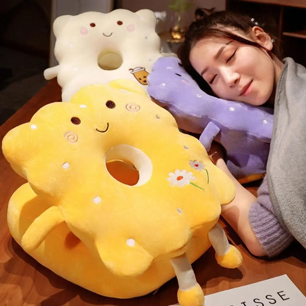 

Double-sided Hand Warmer Pillow Plush&Ice Silk Keep Warm Cookie Office Nap Pillow Super Soft Stuffed Sunflower