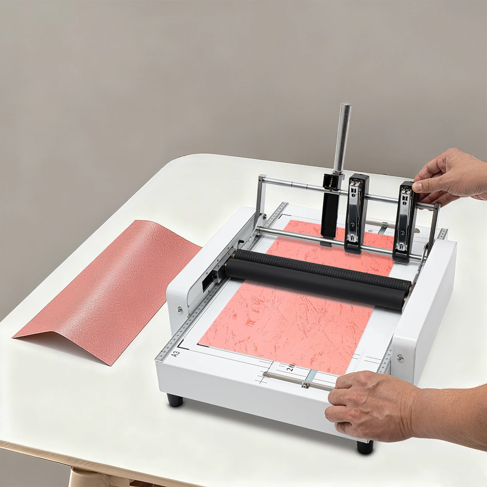 Piegatrice per carta da 60 W, creatore di libretti A3, rilegatrice e piegatrice con pannello visibile 5,83 * 8,27 pollici-11,69 * 16,54 pollici