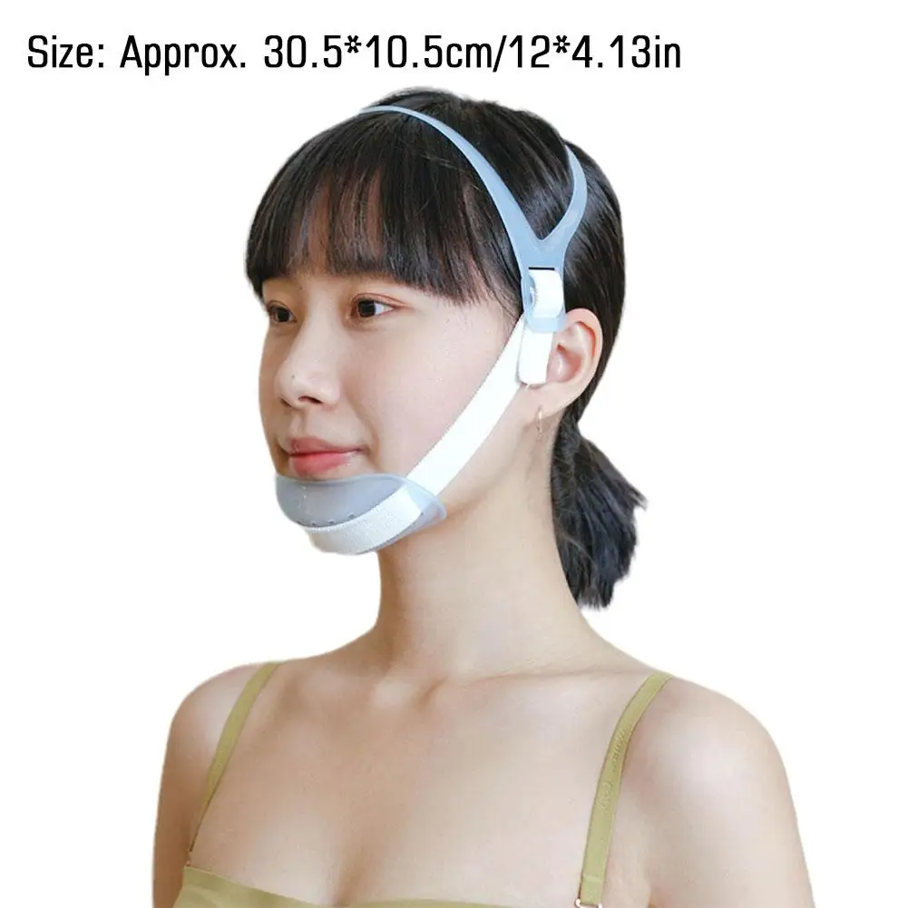 Adjustable Anti Snore Chin Belt Strap Mouth Breathing Correction Elastic Band Improve Sleeping Care Tool Anti Apnea Belt