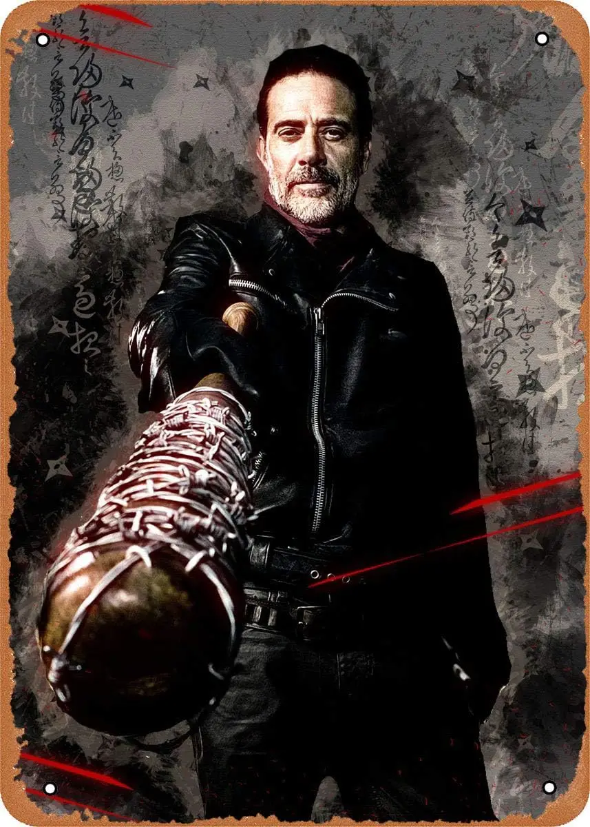 Negan Art Movies 8 x 12 Inches - Vintage Metal Tin Sign for Home Bar Pub Garage Decor Gifts