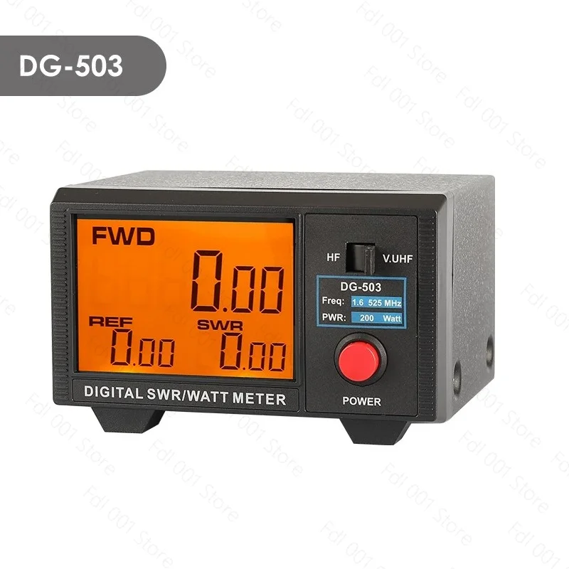 DG-503 503MAX Large-Screen Digital Standing Wave Ratio Meter 1.6-60 125-525MHz