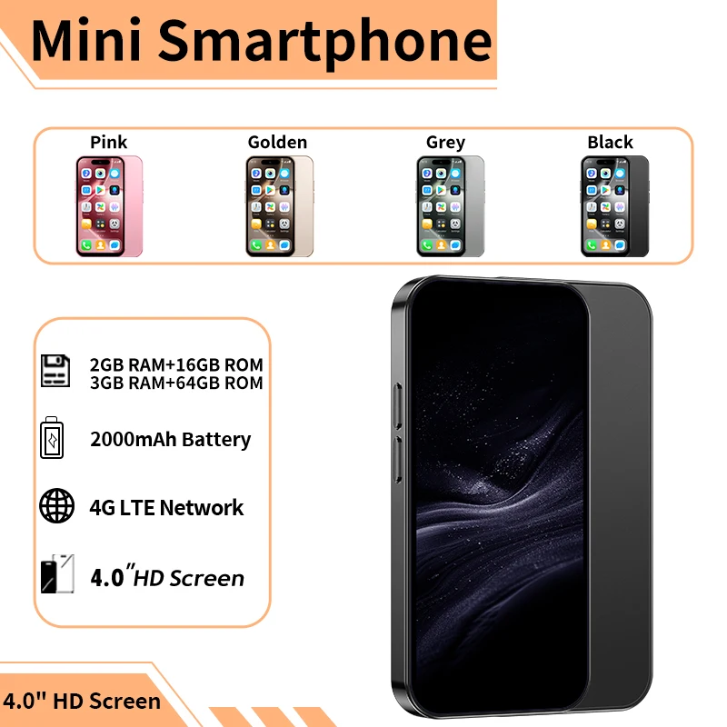 Mini smartphone ONEMYTH Soyes M17 Pro 4.0 inches, 4G dual SIM, 3+64GB, a gift for boys, girls, children, and the elderly