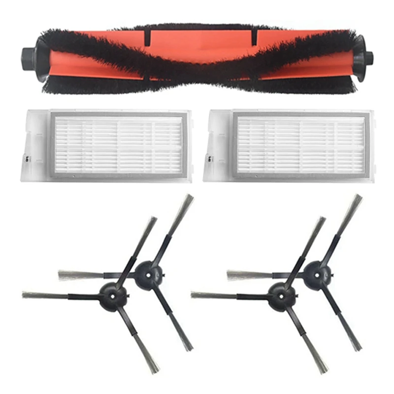 EVE Plus 로봇 진공 청소기 메인 브러시 HEPA 필터 사이드 브러시 교체 액세서리 부품-A07G 용 7Pcs