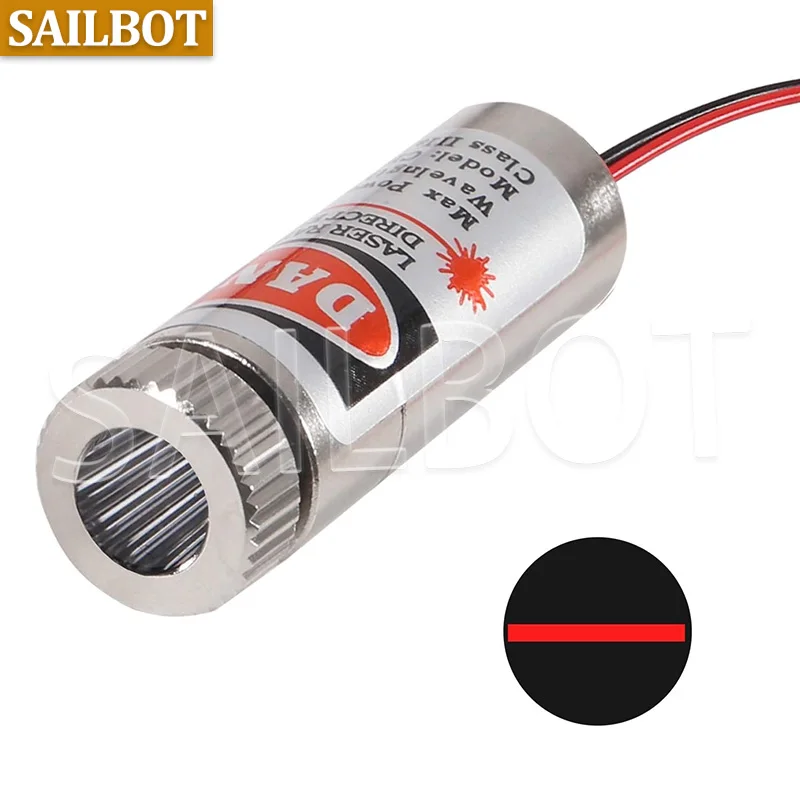 650nm 5mW Red Point / Line / Cross Laser Module Head Glass Lens Focusable Industrial Class