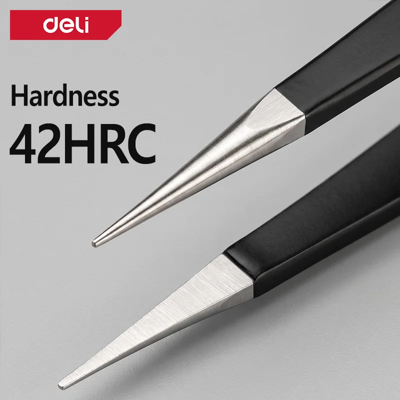 Stainless Steel Tweezers Set Sharp Flat Pointed Angled Tips For Jewelry Making Craft Work Splinter Removal And Detail Repair
