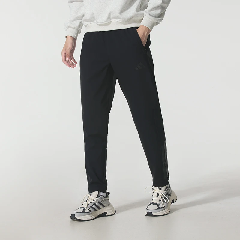 

Adidas Men's Sports Pants Running Training Fitness Comfortable Stylish Loose Casual Woven Fleece Long Pants Ka1301