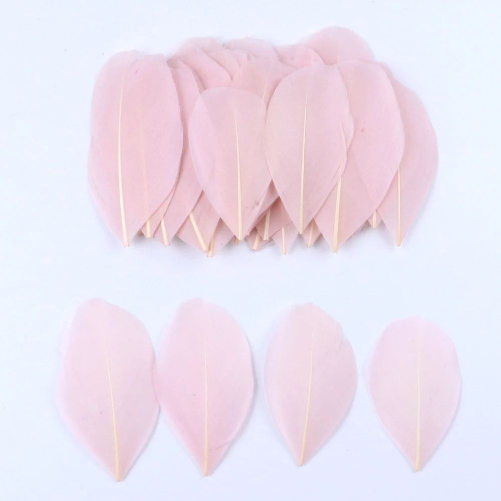 50pcs Floating Head Feathers Natural Goose Feather DIY Wedding Jewelry Decoration 22 Colors Plumes Craft Decoration Material