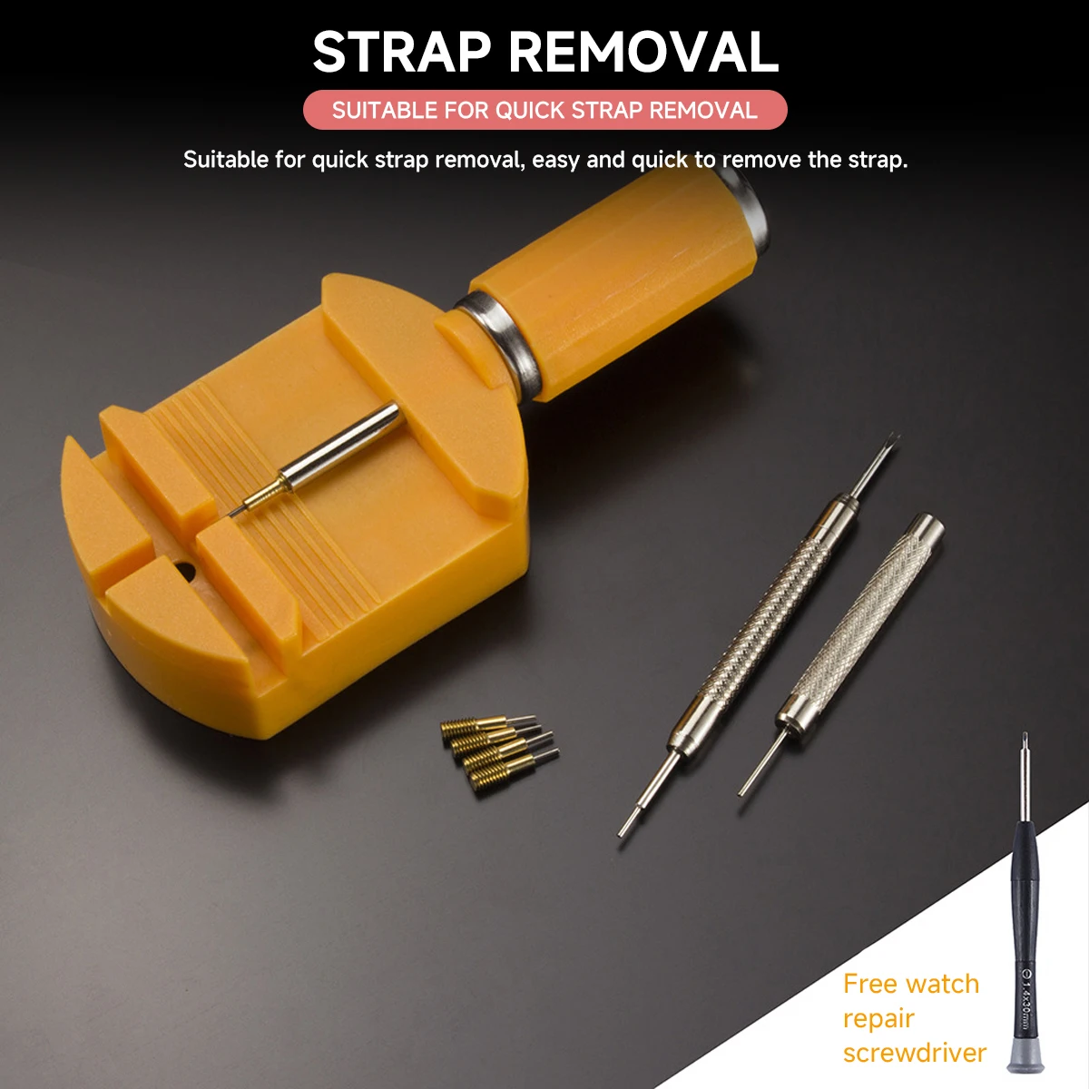 Инструменты для ремонта часов, сменный металлический браслет, инструмент для снятия браслета, ремонтный комплект для регулировки и замены браслета часов