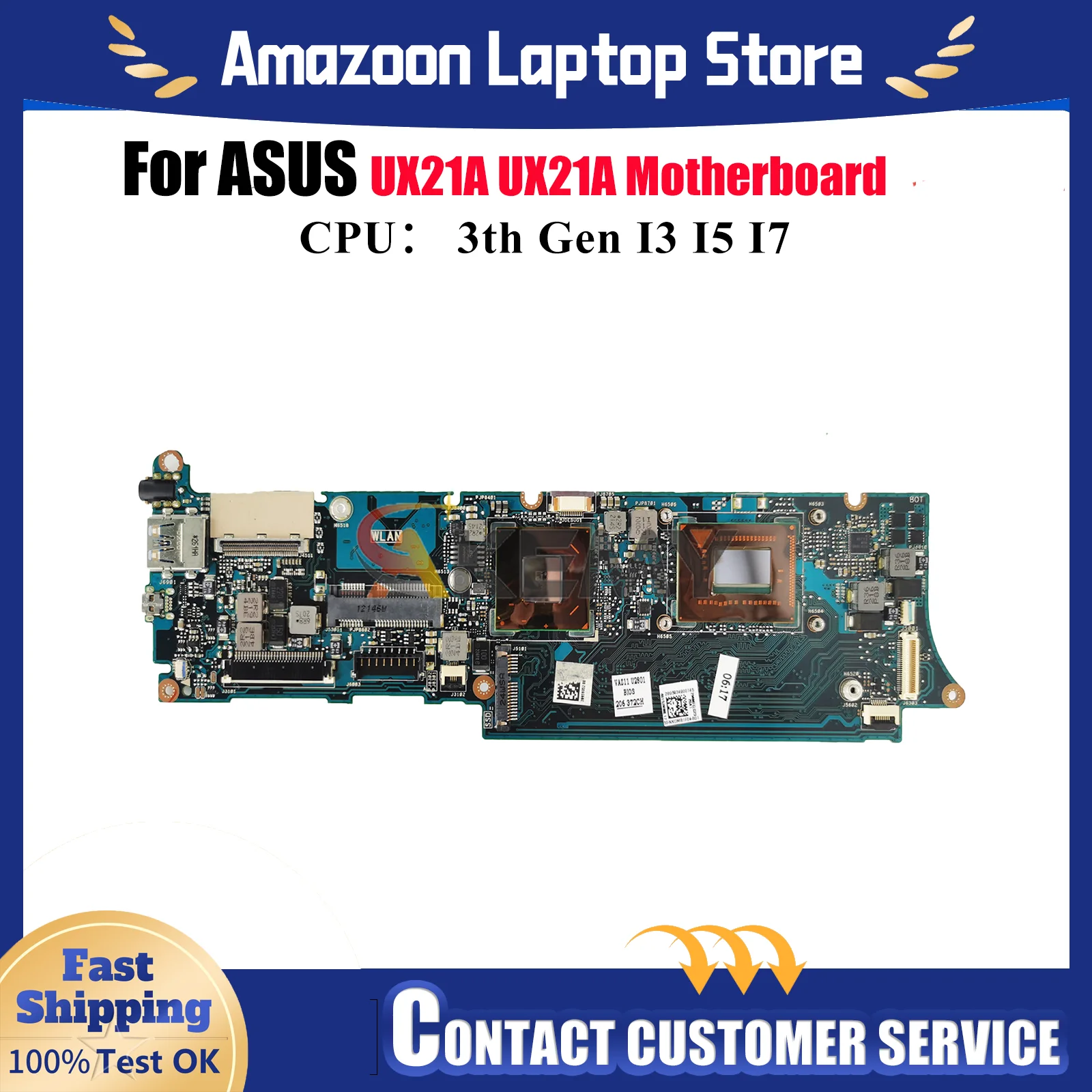 

UX21A Материнская плата для ноутбука ASUS ZenBook UX21A UX21A Материнская плата для ноутбука с процессором 100% тестирование ОК быстрая доставка Высокое качество