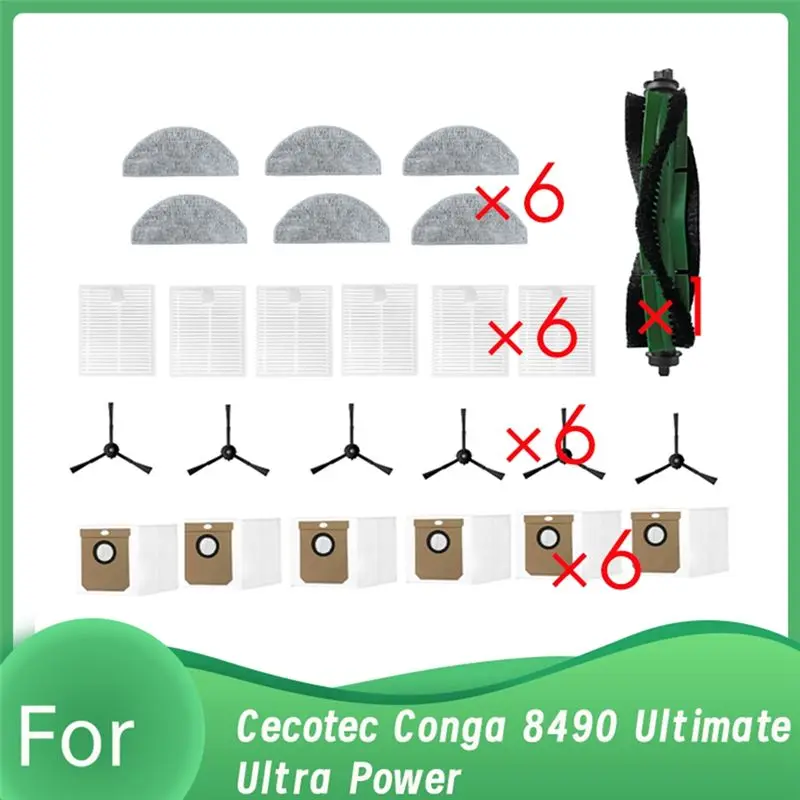 AEE4-For Cecotec Conga 8490 Ultimate Ultra Power / 7490 Ultimate Home X-Treme Genesis Vacuum Parts Cleaner Parts Replacement