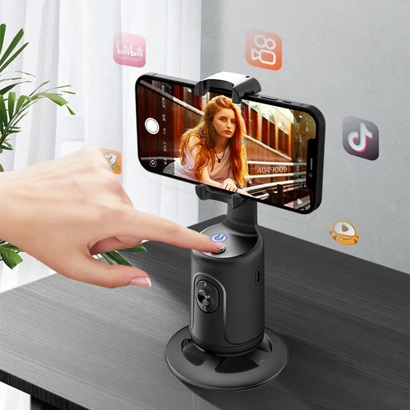 Nouveau bâton de selfie intelligent, 360 degrés, suivi, stabilisateur de cardan, support de téléphone pour la photographie en direct Tiktok