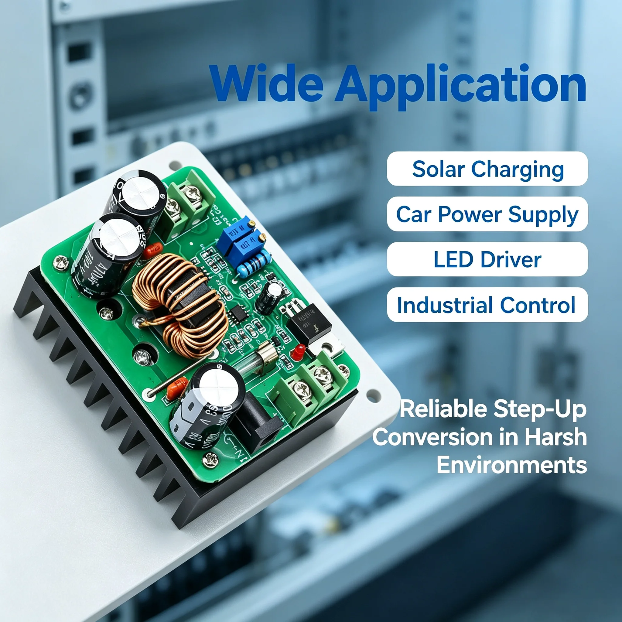 600W High Power DC-DC Boost Converter 10V-60V to 12V-80V 10A Step up Power Supply Module Adjustable Constant Current Voltage