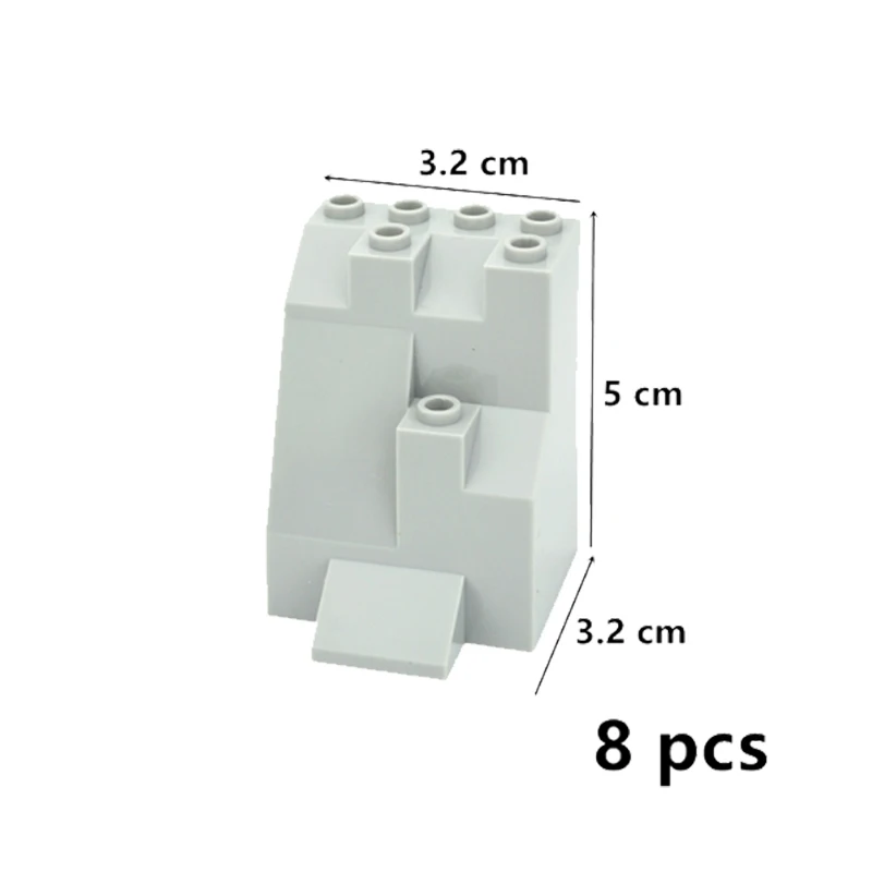 مكعبات بناء للأواني الجنينة للأطفال ، طوب لوح صخري ، منظر جبلي ، منظر جبلي ، منظر شارع ، حجر تل ، ألعاب حجرية #5