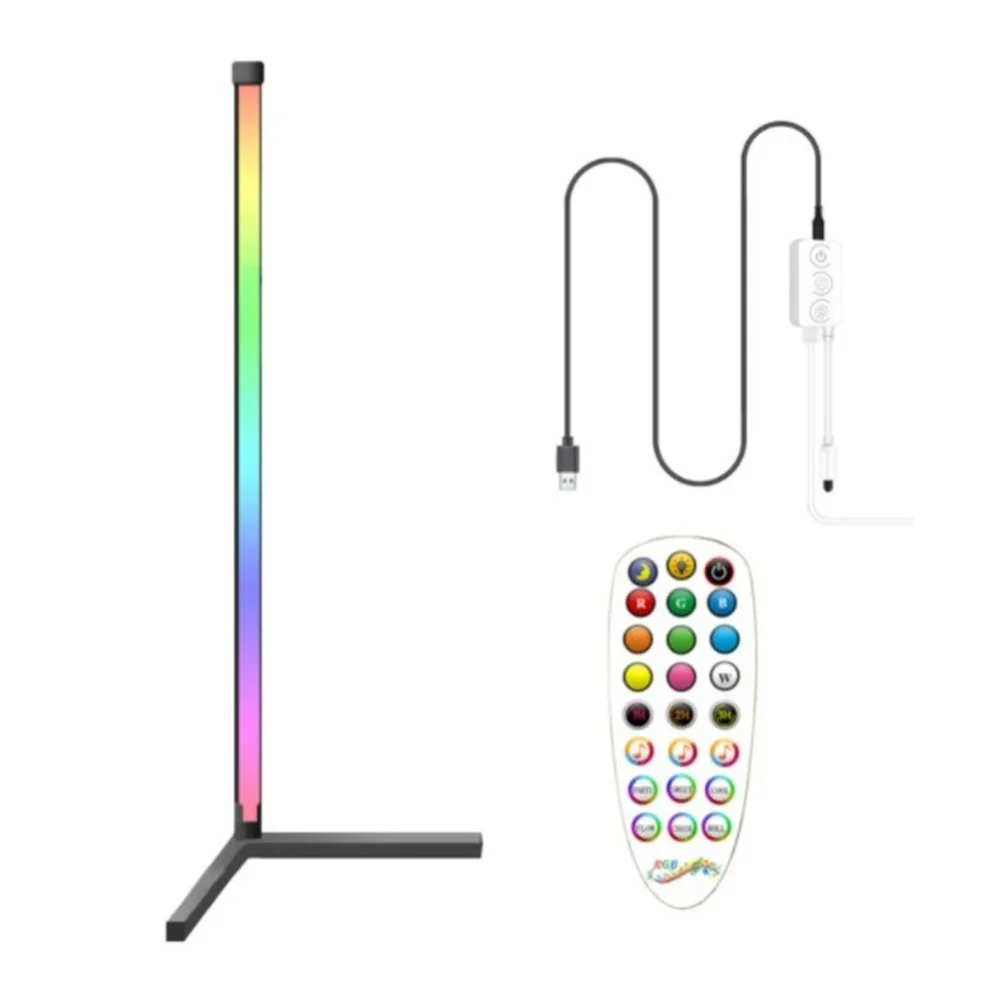 

RGB Floor Lamp Standing Corner Lighting Modern LED Rod Floor Lamps for Living Room Bedroom Changing Atmosphere Light