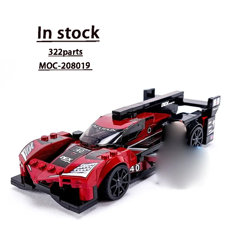 

MOC-208019 Новый классический ARX-06 GTP культовый спортивный автомобиль, модель гоночного блока, 322 деталей, детский строительный блок для мальчиков на день рождения