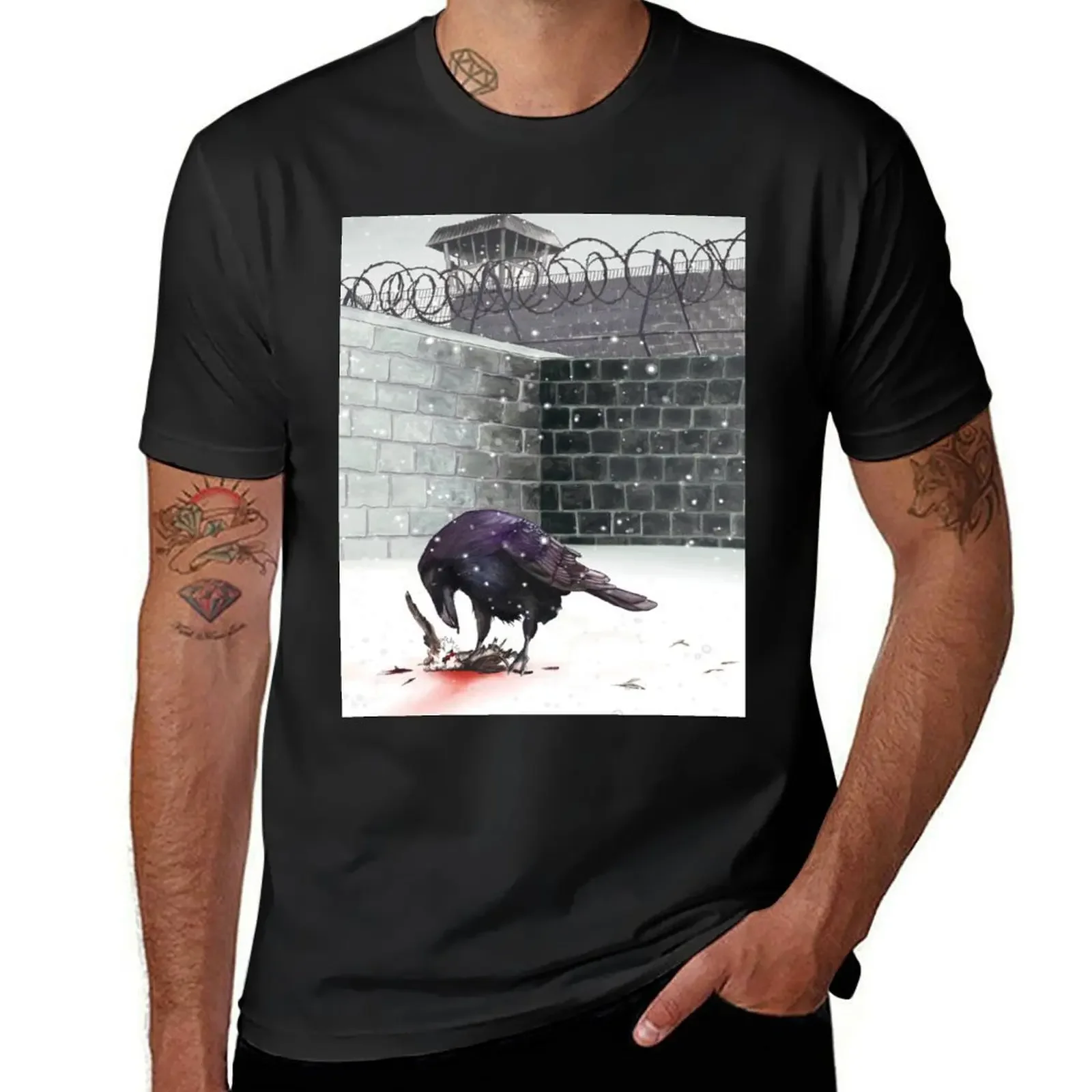 Crow, Bloody Snow T-Shirt sublime designer shirts customizeds men t shirts