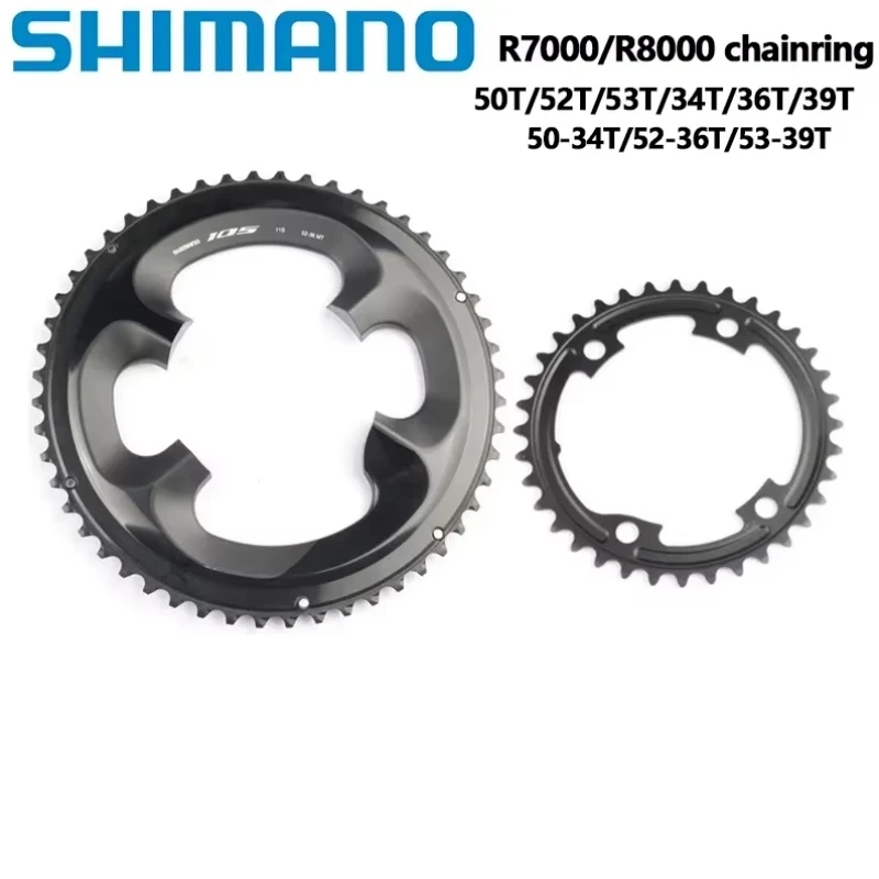

Shimano R7000 R8000 Звездочка Ultegra 105 11-скоростная звездочка для шоссейного велосипеда 50T/52T/53T/34T/36T/39T 110BCD Велосипедная кривошипная головка