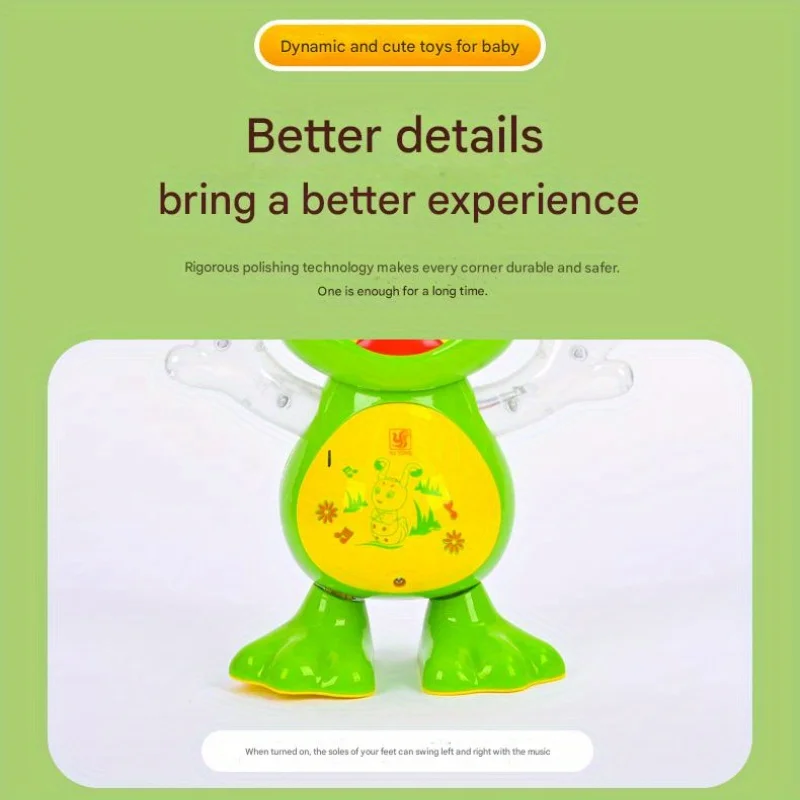 لعبة تململ الضفدع الراقص والموسيقى الخفيفة الكهربائية التعليمية - ألعاب الأطفال الصغار، هدايا مثالية لعيد الميلاد وأعياد الميلاد للأطفال #5