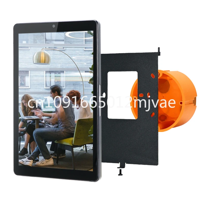 Pre-sell new 8 inch embedded wall mount smart POE tablet with LED light bar