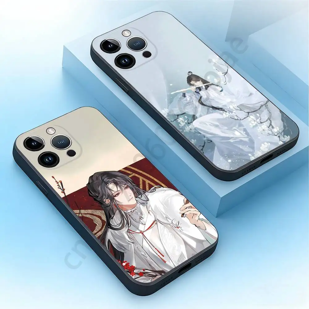 

Chinese style anime Phone Case For iPhone 17,16,15,14,13,12,11,Plus,Pro Max,Mini,Soft Silicone Black Cover