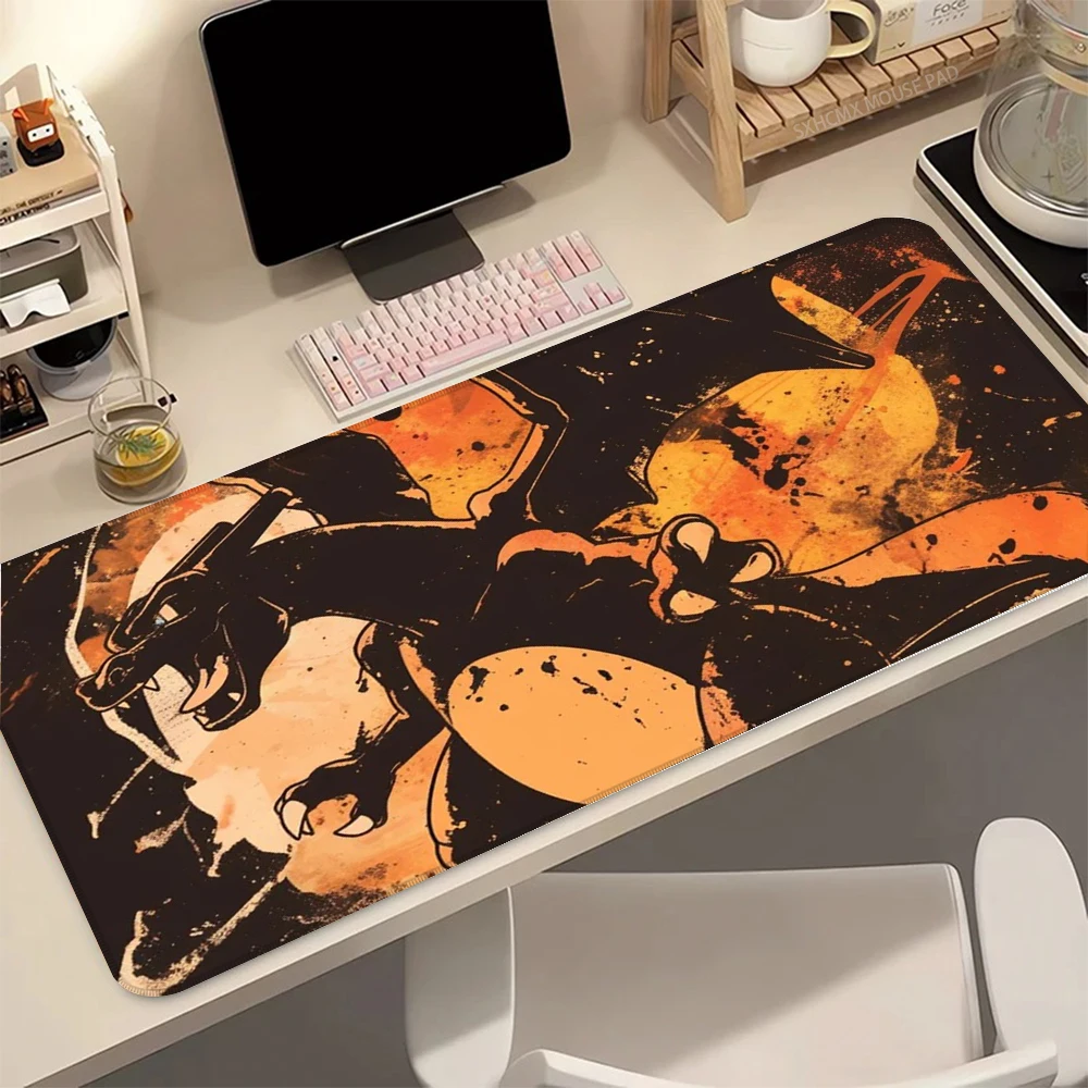 Gigantamax Charizard P-Pokemon Mouse Pad Large Extended Keyboard Mat Stitched Edges Ideal for Anime Collectors & Gamer Gifts - view 4