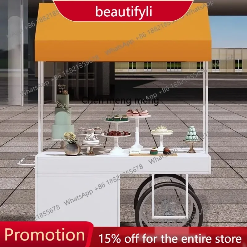 Q181 Outdoor mobile snack cart stall square event promotion float mobile shopping mall supermarket promotion desk