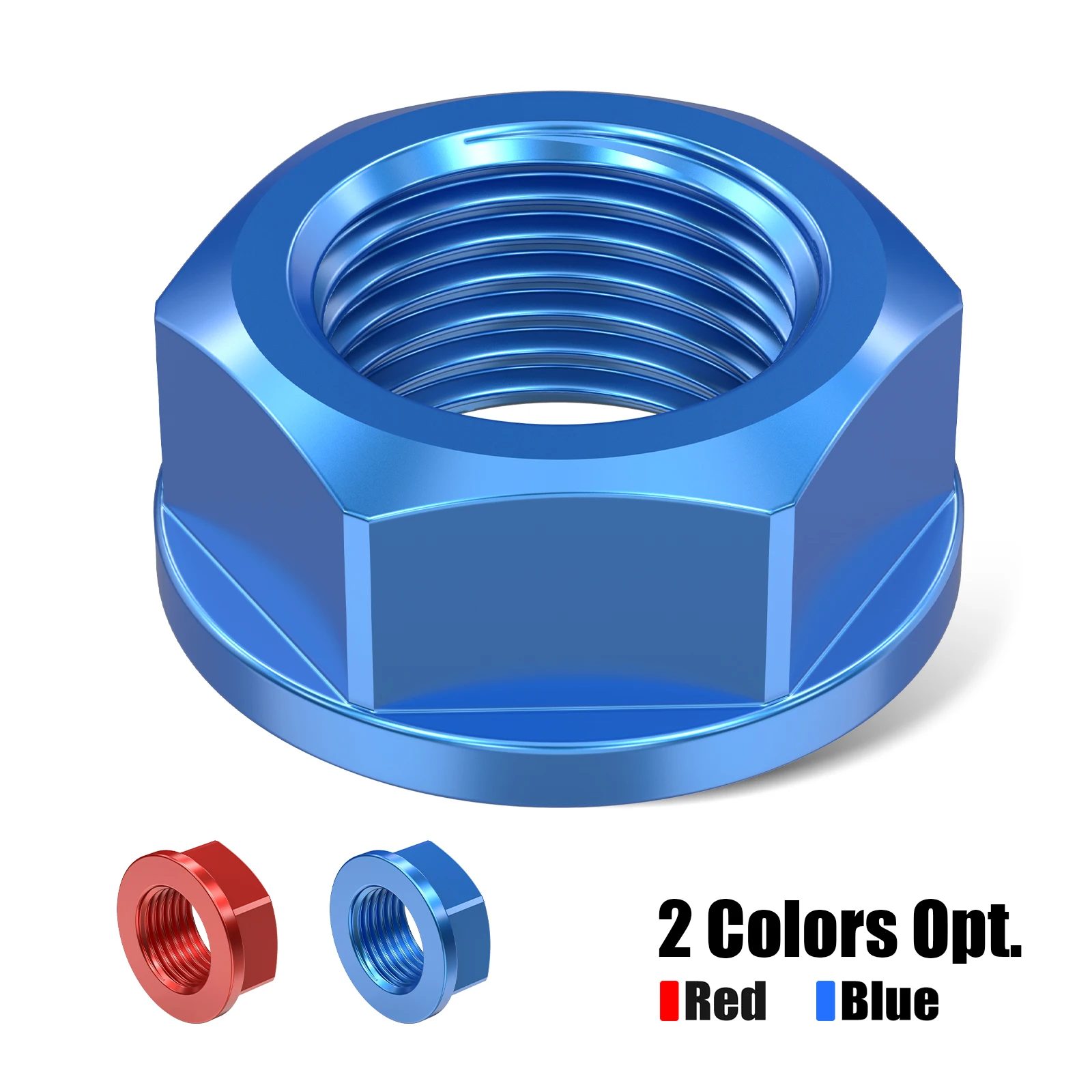 

For Yamaha YZ125 YZ250 2005-2021 YZ250F YZ450F 05-13 WR250F WR450F YZ 125X 250X WR 250R 250X M16XP1.5 Front Axle Shaft Lock Nut