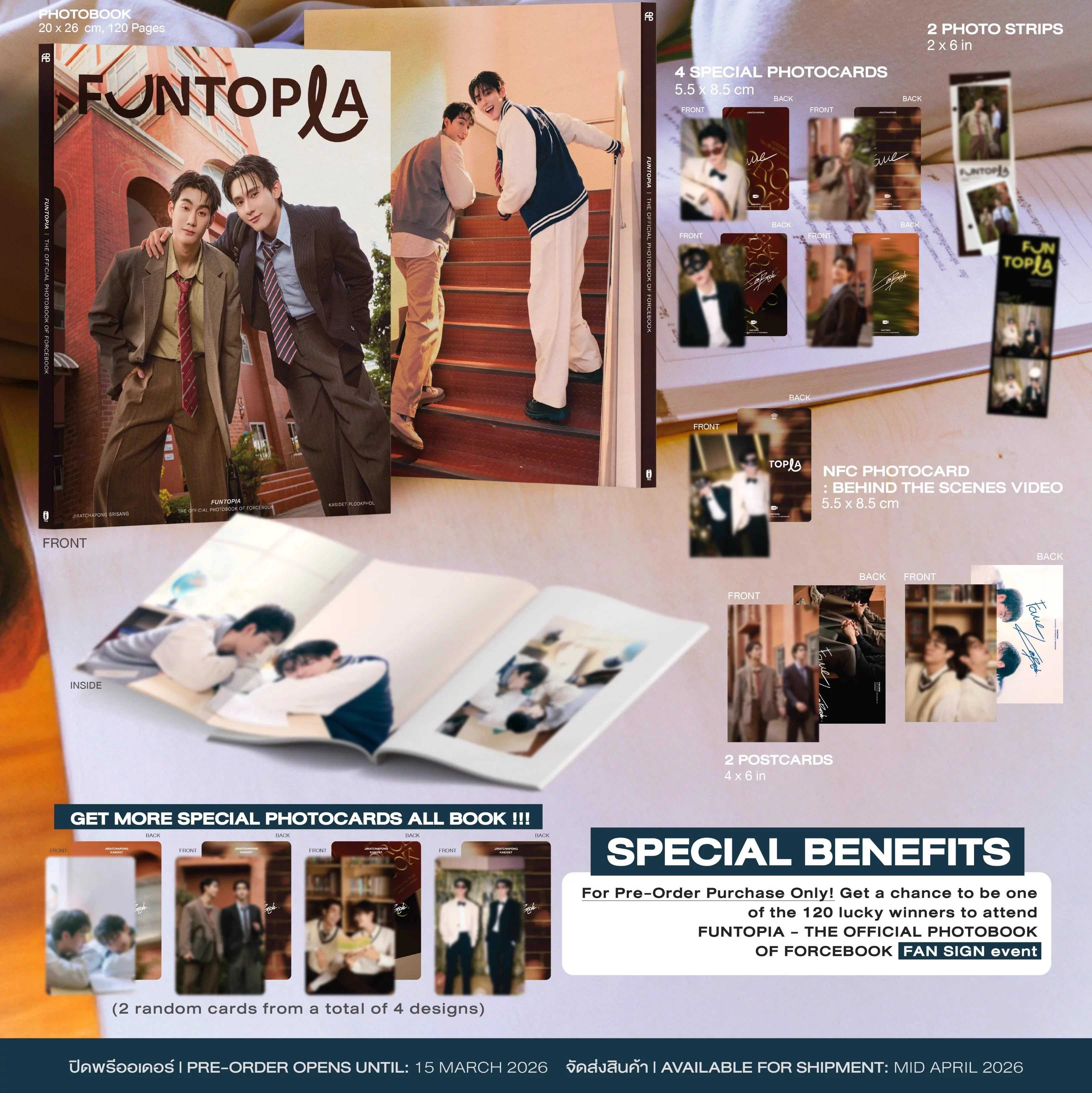 

Набор фотокарточек и открыток ForceBook FUNTOPIA Photobook, официальный оригинальный набор Gmm, предпродажа