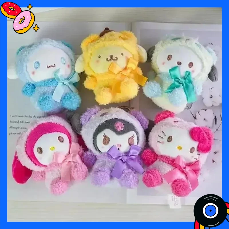 

Миниатюрный плюшевый брелок Sanrio: Куроми, Хелло Китти, Синаморолл. Подвеска для сумки, игрушка, подарок.