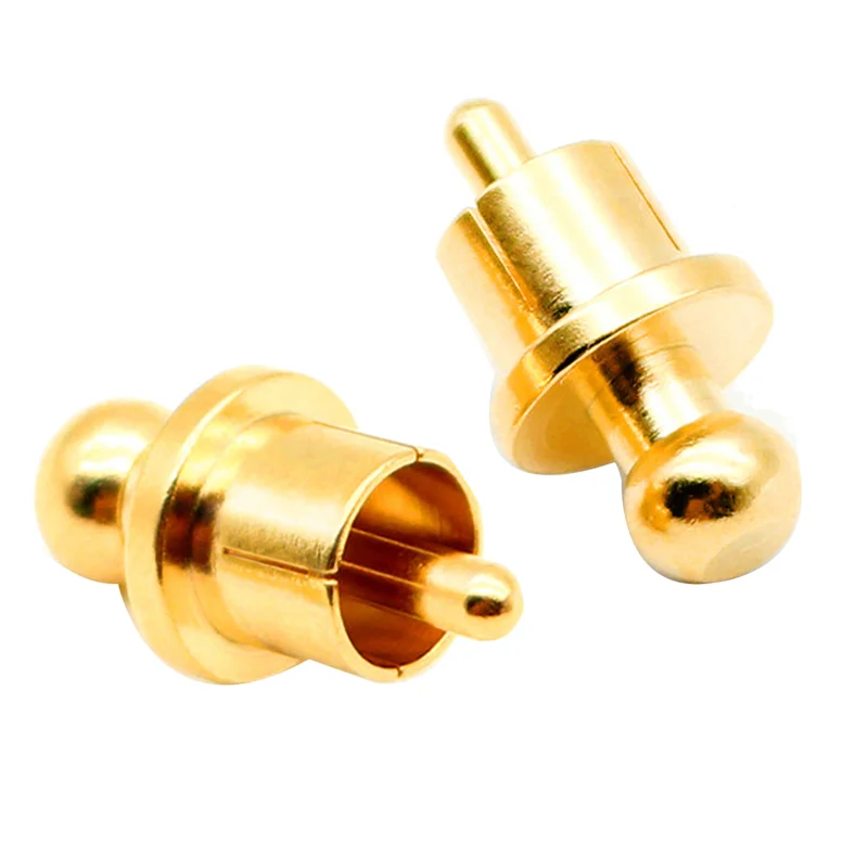 8Pcs Socket Cover Cap Gold Plated RCA Cap Plug Short-Circuit Socket Phono Connector Shielding RCA Shielding Plug