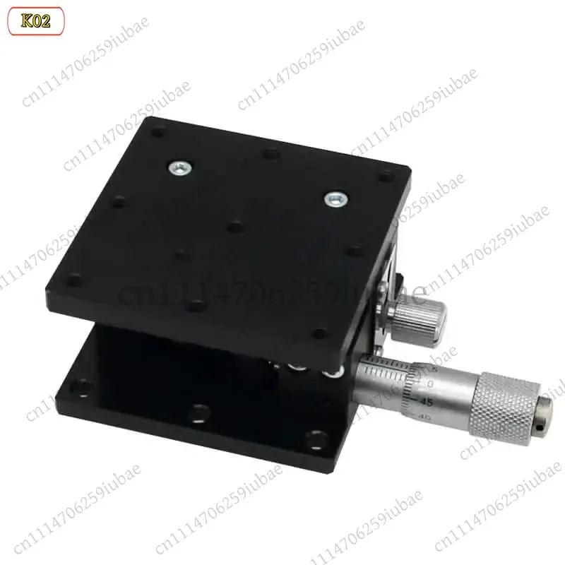 BK 40x40mm Z Axis Displacement Lift Stage Manual Fine Tuning Platform Cross Rail Sliding Table